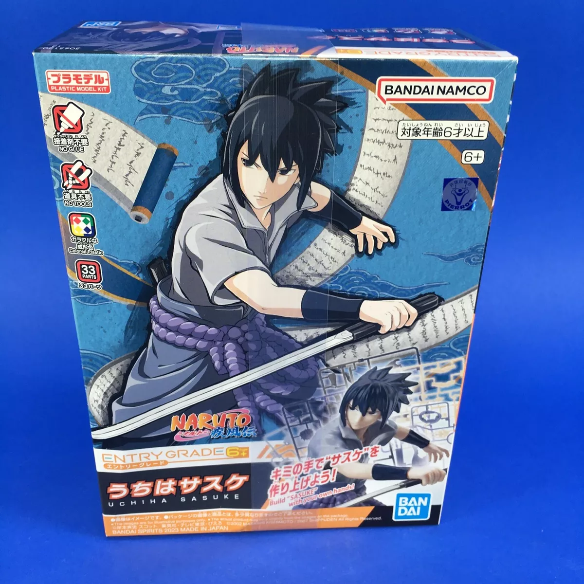 Figura Naruto Shippuden Sasuke Uchiha Escala 1:10 PVC ㅤ