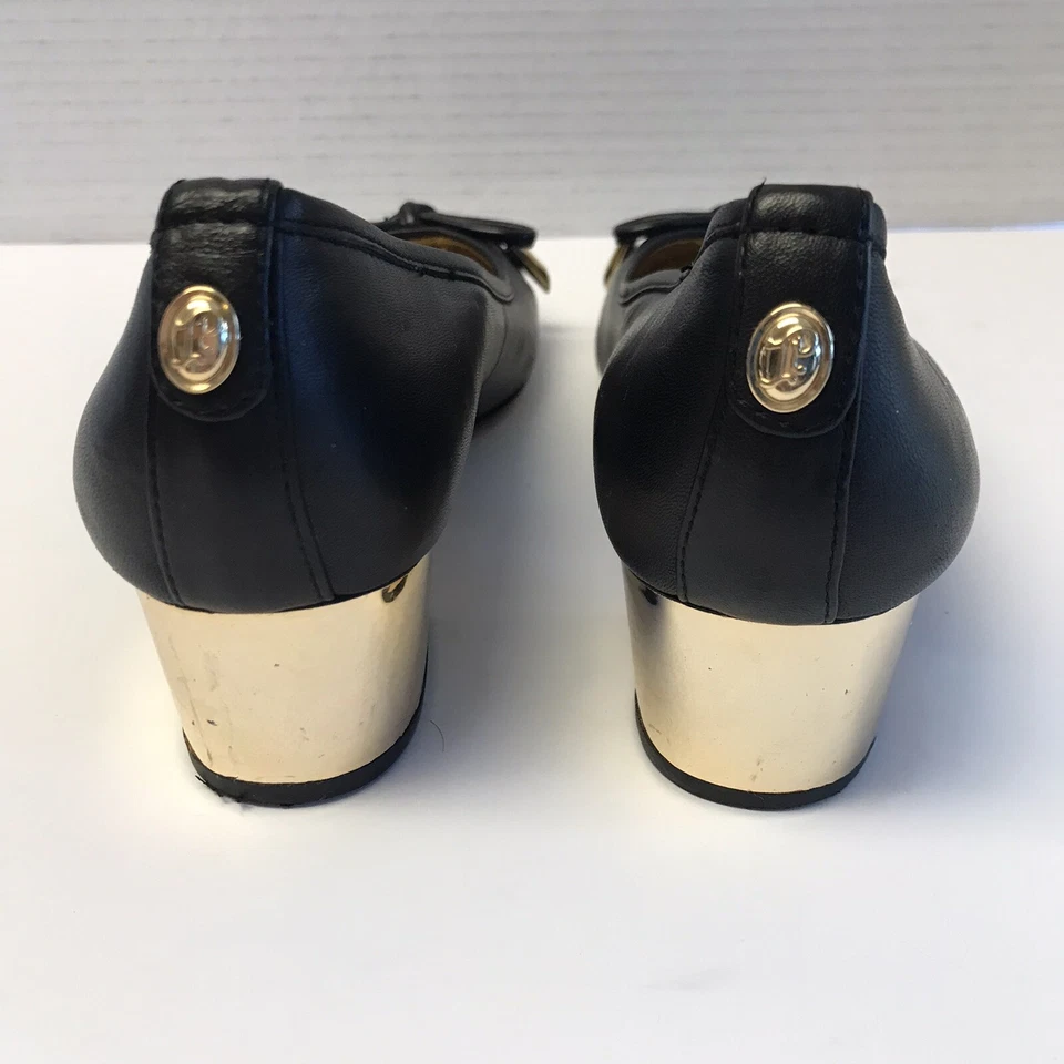 IVANKA TRUMP Size 6.5M Black Patent Leather Flats Smoking Loafers - Image 4 of 4