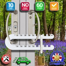 Patio French Door Lock Double Handle Fits Either P,D or Standard Handles KEYLESS