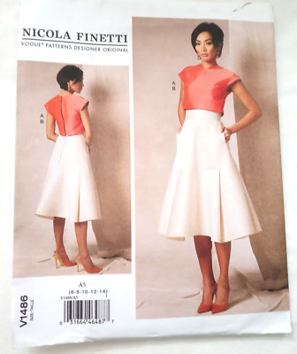 VOGUE V1486 NICOLA FINETTI PATTERN DESIGNER ORIGNAL SIZES 6 - 14 Uncut NEW