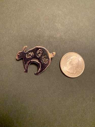 Navajo Alpaca Silver Southwest Rabbit Pin Brooch - 25219 - Picture 2 of 3