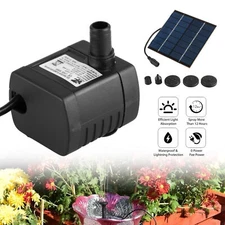 Solar Power Water Pump Fountain Kit Bird Bath Pool Pond Submersible Garden Decor