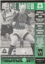 1996 Colchester United v Plymouth Argyle Division 3 Play-Off Beam Back Home Park