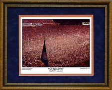AUBURN FOOTBALL 2013 IRON BOWL CELEBRATION SCOREBOARD AND STADIUM FRAMED PRINT