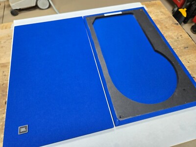 Two New JBL L100 Century One Piece Grilles Metal JBL Badges 14 Fabric  Colors