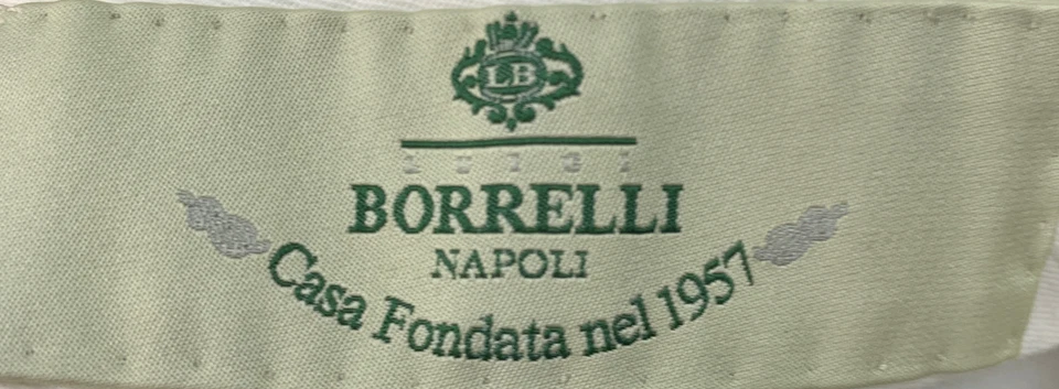 Pantalones de vestir con puños gris oscuro Luigi Borrelli Napoli para hombre talla 54 Foto 3 de 4