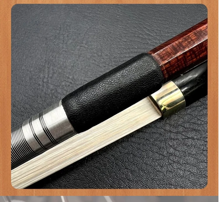  Strong profession Pernambuco Carbon fiber bass bow,copper mounted #9468 - Image 4 of 4