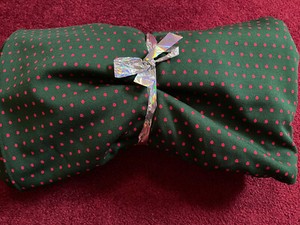 New Vtg. Christmas Fabric-Cut from the Bolt-Versatile Options-Crafts-Table Decor