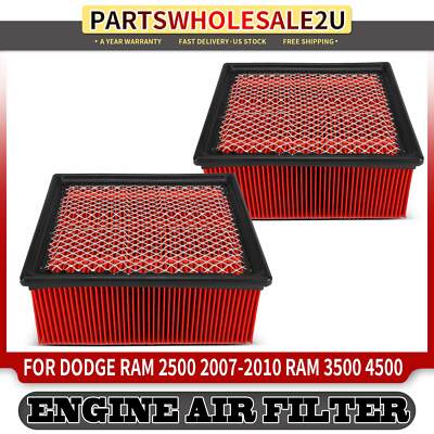 2x High Performance Engine Air Filter for Ram 5500 Dodge Ram 2500 Ram 3500 /4500