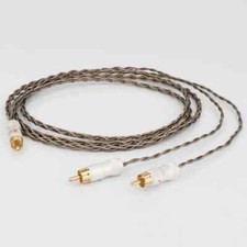 Hi-Fi 4 Cores Audio Signal Cable RCA to 2 RCA Gold Plated Plug Interconnect Wire