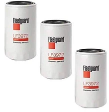 LF3972 Fleetguard Lube, Spin-On (Pack of 3), Replaces Baldwin BT7349, Donaldson 