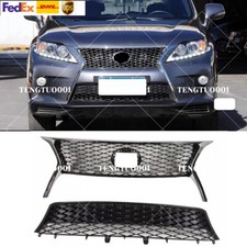 2pcs For Lexus Rx350 2013 2014 2015 Front Bumper Upper Grille Lower Mesh Grill