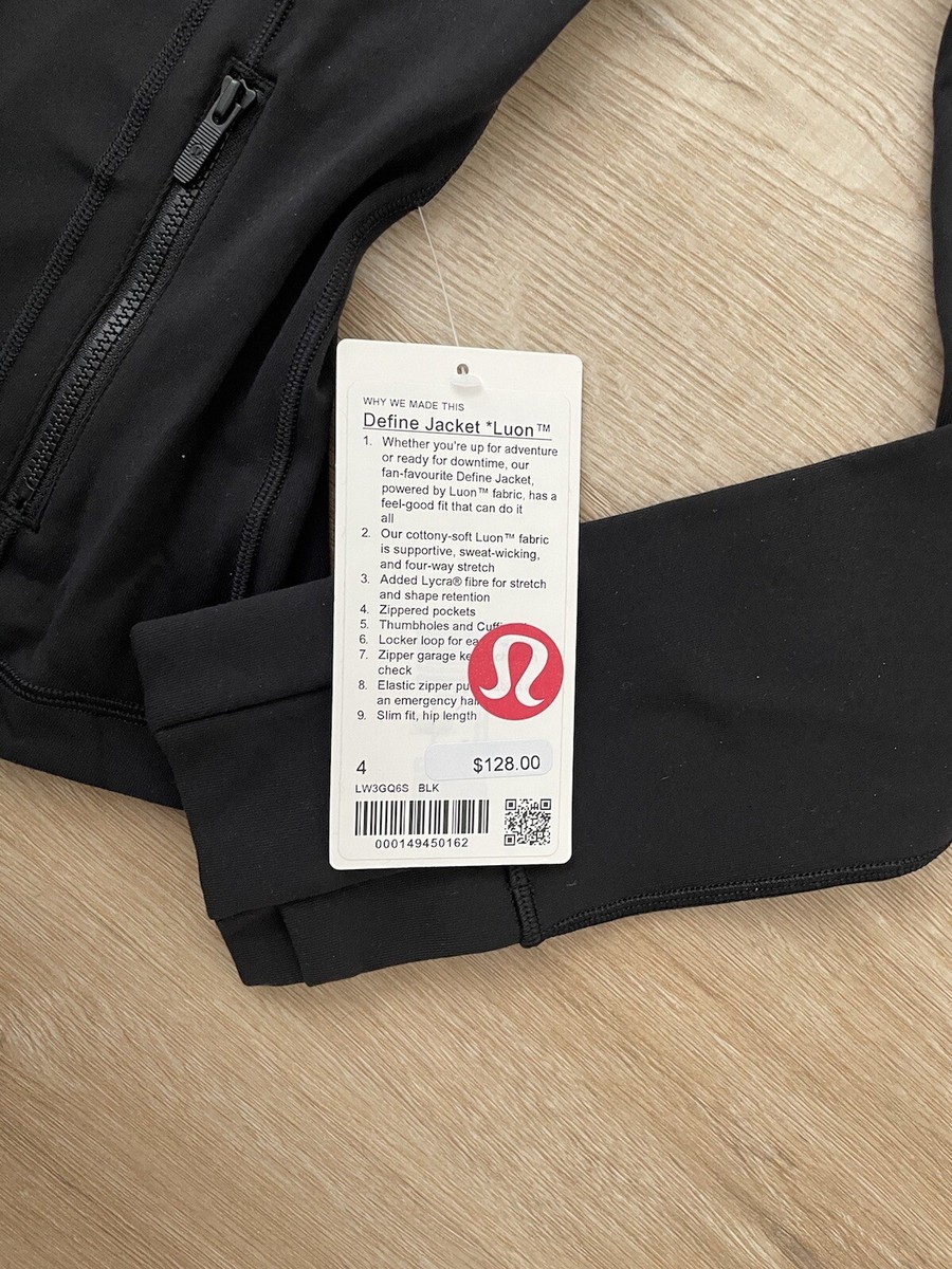 NEW! Lululemon Define Jacket Luon Black Exclusive Hawaiian Islands