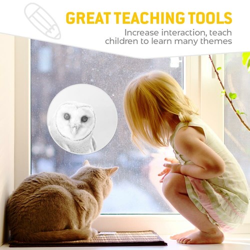 2 x Vinyl Stickers 25cm (bw) - Wise Barn Owl Tyto Albahead #36734 - Bild 5 von 8