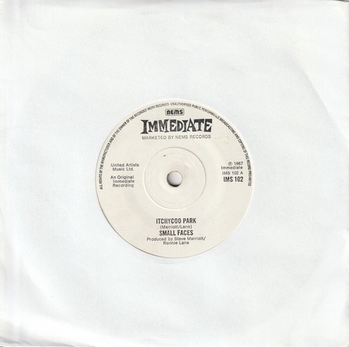 Small Faces - Itchycoo Park (Immediate 1975 Reissue) 7" Single