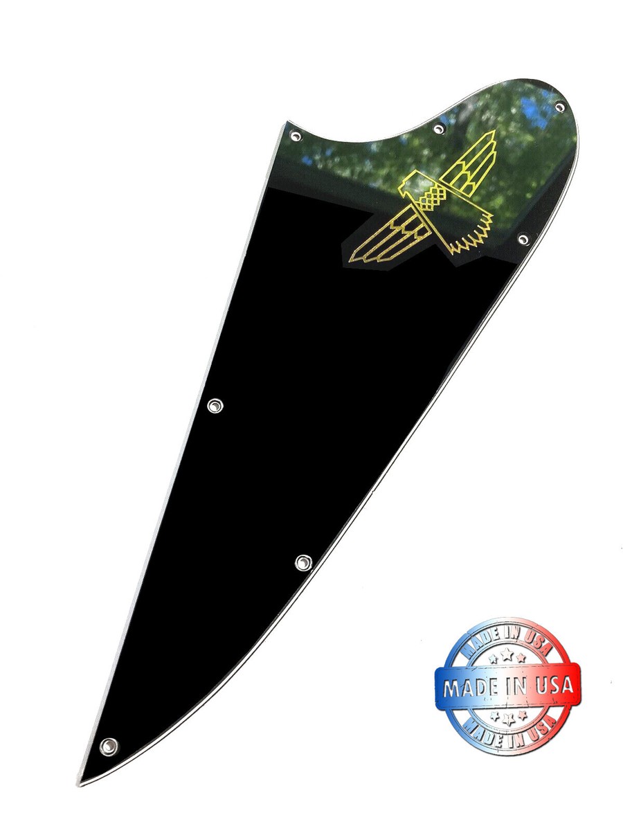 3 Ply Black Pickguard for Epiphone Thunderbird '64 Bass + GOLD