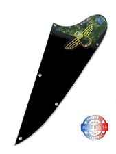 3 Ply Black Pickguard for Epiphone Thunderbird '64 Bass + GOLD Decal Made In USA