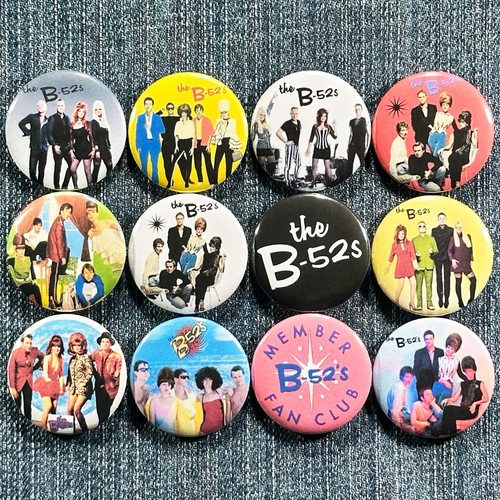 The B-52s 80's Music 1.25" Pinback Buttons New Wave Dance Pop Rock Retro 12 Pins - Picture 5 of 7