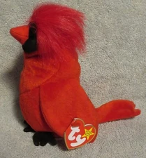 Ty Beanie Baby Mac the Cardinal DOB June 10, 1998 MWMT Free Shipping