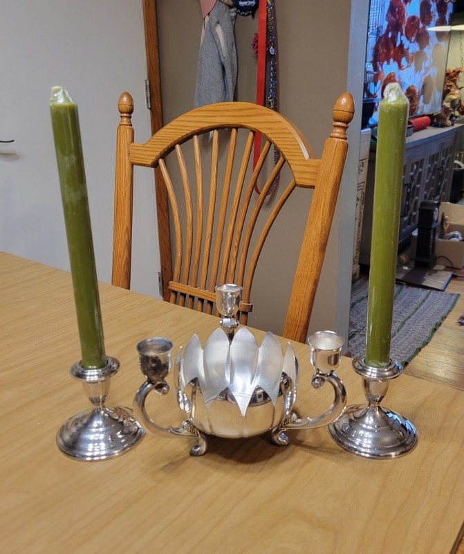 Vintage International Silverplate Prelude Candle Holder Set 