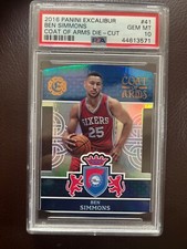 2016 Panini Excalibur Ben Simmons (RC) Coat of Arms Die-cut PSA 10 GEM MINT