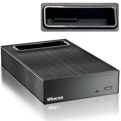 4 in 1 External Blu-ray Drive, 16X Read Speed with Hard Drive Docking Station...