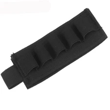 Army 5 Rounds Nylon Shotgun Side Saddle Carrier 12/20 Gauge Shotgun Shell Holder