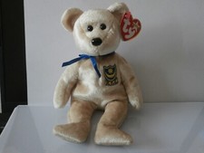 TY Beanie Baby / Babies  MWMT Bear Premier the Portsmouth Football Rare Retired