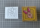 All Night Media Disney Piglet Frame 997-D01 Rubber Stamp Winnie The Pooh Friend — photo 1