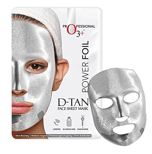 O3+ Power Foil D-Tan Face sheet Mask for Oil Control &Acne For men / Women - 20g - Image 2 of 4