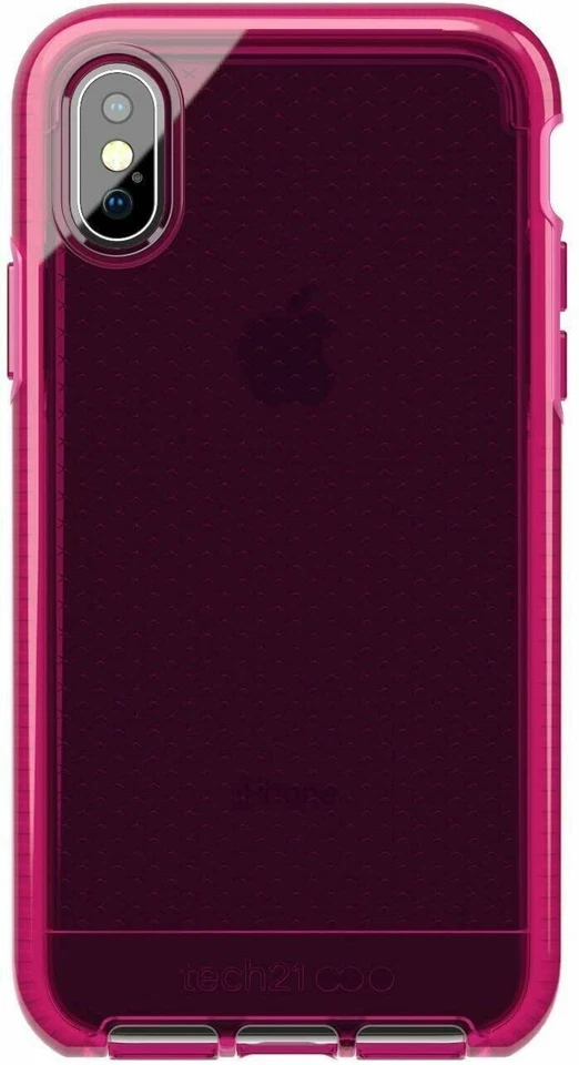 tech21 Case for Apple iPhone X / XS  Evo Check Cover Fuchsia Pink T21-5995 - Image 4 of 4