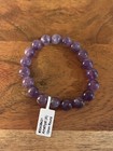 Handmade 10mm Round Stretch Amethyst Bead Unisex Bracelet New