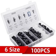 Car Push Pin Rivet Bumper Door Panel Retainer Fastener Kit Accessories Clip Trim