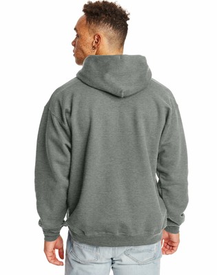 hanes gray zip up