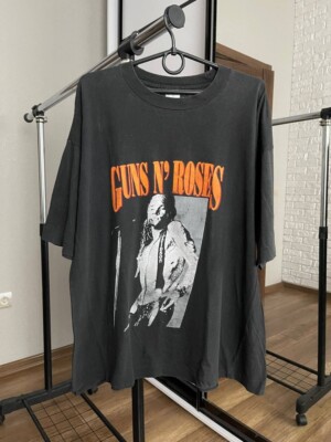 W AxL Rose Guns N' Roses ヴィンテージTシャツ Guns N Roses Vintage Axl Rose Rock Band T-Shirt Tee 90s Size