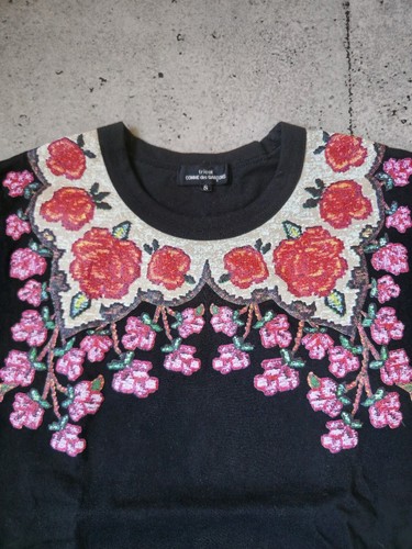 Trikot COMME des GARCONS T-Shirt Blumenmuster Print Größe S Made In Japan - Bild 16 von 24