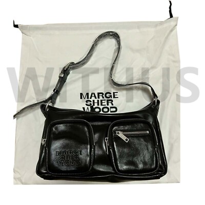 MARGE SHERWOOD OUTPOCKET HOBO - Black Glossy Plain Women's