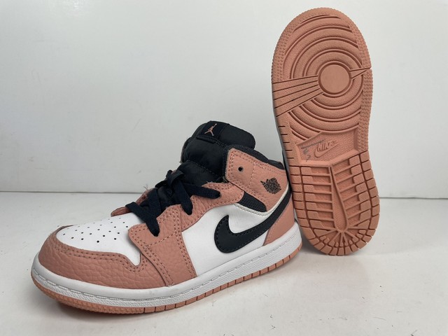 Nike Air Jordan 1 Mid TD 'Pink Quartz' 644507-603 Little Kids Size 10C Lke  for sale online | eBay