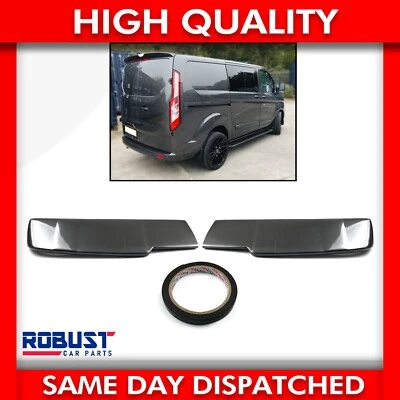 ROBUST CAR PARTS FOR FORD TRANSIT CUSTOM BARN DOOR REAR SPOILER PAINTED MAGNETIC GREY (2012-2018)