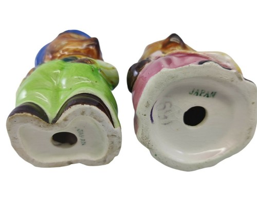 Vintage Ceramic Anthropomorphic Hedgehogs Salt Pepper Shakers - Picture 8 of 12