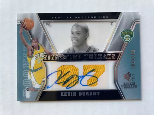 Kevin Durant 2007-08 SP Rookie Threads Jersey Auto /199
