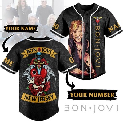 Personalized Jon Bon Jovi Baseball Jersey Unisex Shirt For Men Women S-5XL