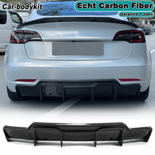 Carbon Heckiffusor Diffusor Spoiler Heckansatz Passt für Tesla Model 3 5Y 16-23