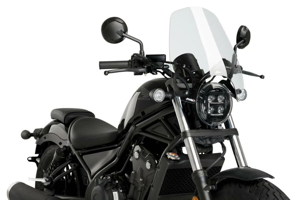 Puig Touring Screen Windshield Light Smoke Honda CMX 500 Rebel