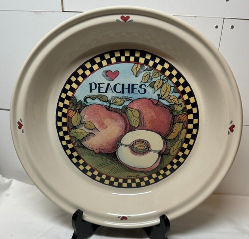 Vintage 1992-1996 Susan Winget Ceramic 10" Pie Plate - Picture 7 of 19