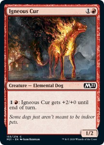 Igneous Cur x4 - Magic Core Set 2021 - NM-Mint, English - Magic Core Set 2021