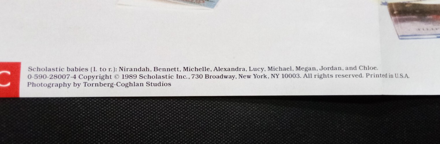 1989 Poster Born to Read 11" x 17" Scholastic Weekly Reader Book Club vintage 