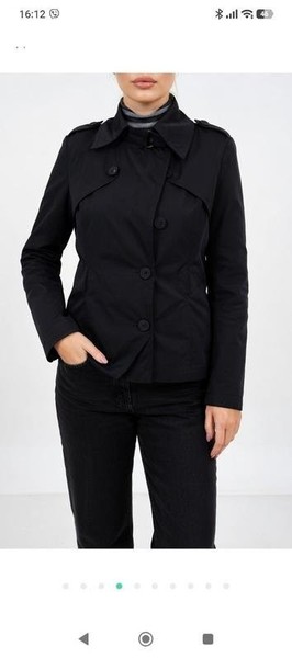 Women Jasper Conran Jacket Black Cotton 48