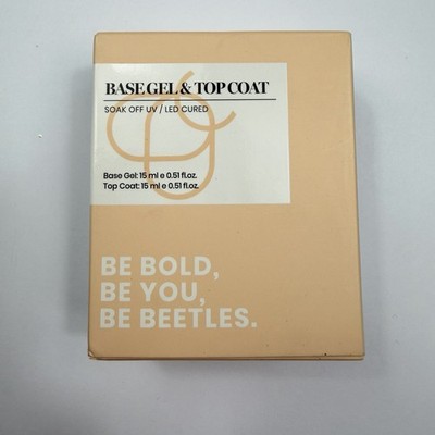 Beetles Gel Polish Base Gel & Top Coat Set UV LED Soak Off 15ml Duo Nail Kit