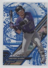 2017 Topps High Tek Pattern 1 Blue Rainbow 74/75 Trevor Story #HT-TS 8q4